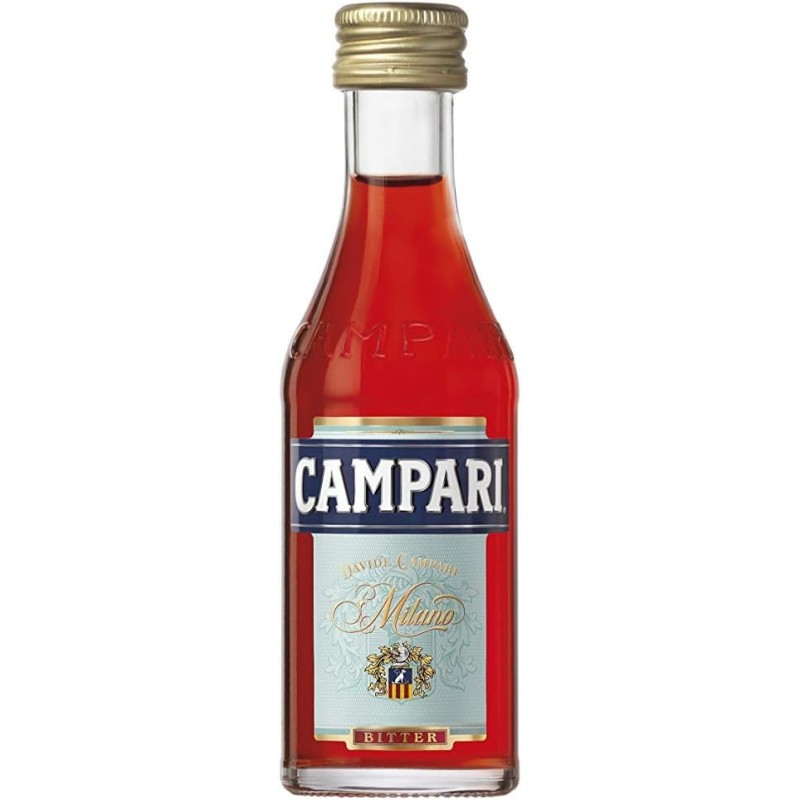 Mini Campari Paquet de 4cl X 25 Bouteilles 25% Alcool